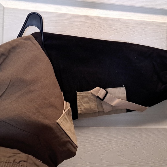 Fashion Nova Black and Tan Joggers - Picture 4 of 4